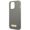 Guess GUHMP13XSPLG iPhone 13 Pro Max 6,7 szary/grey hard case Silicone Logo Plate MagSafe